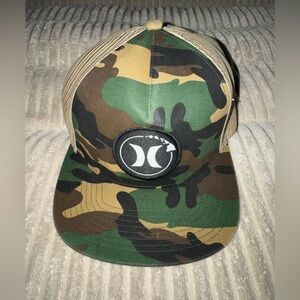 Hurley Green Camo Trucker Hat